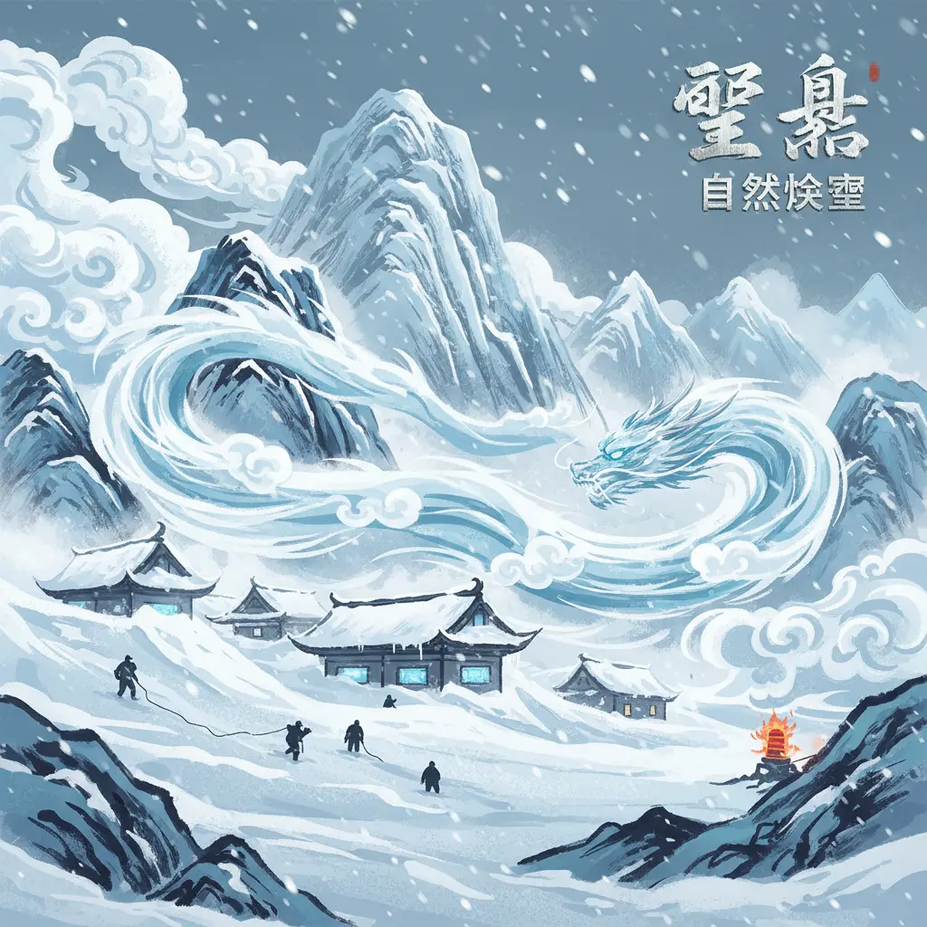 自然災害 - 雪暴