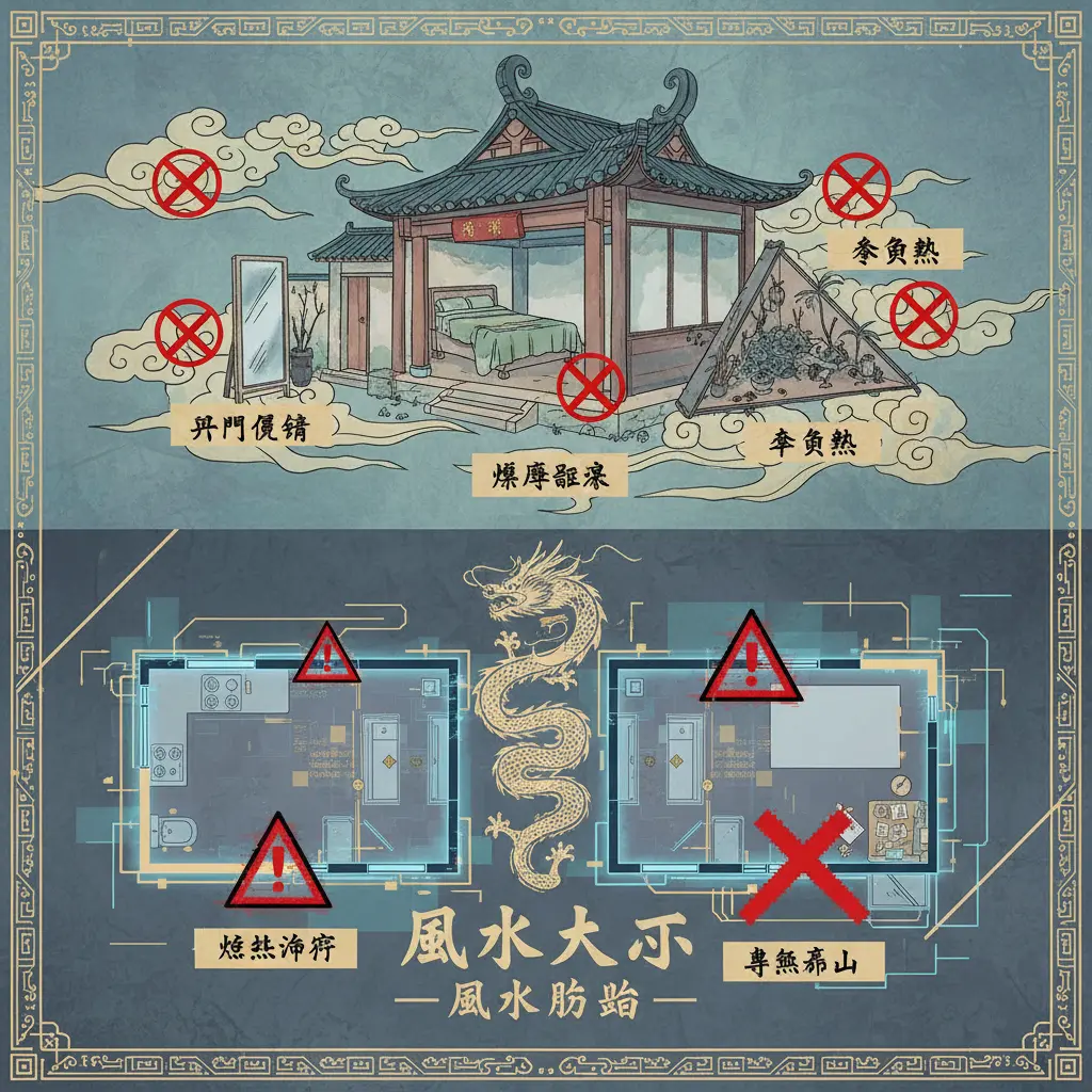 風水佈局 - 風水大忌