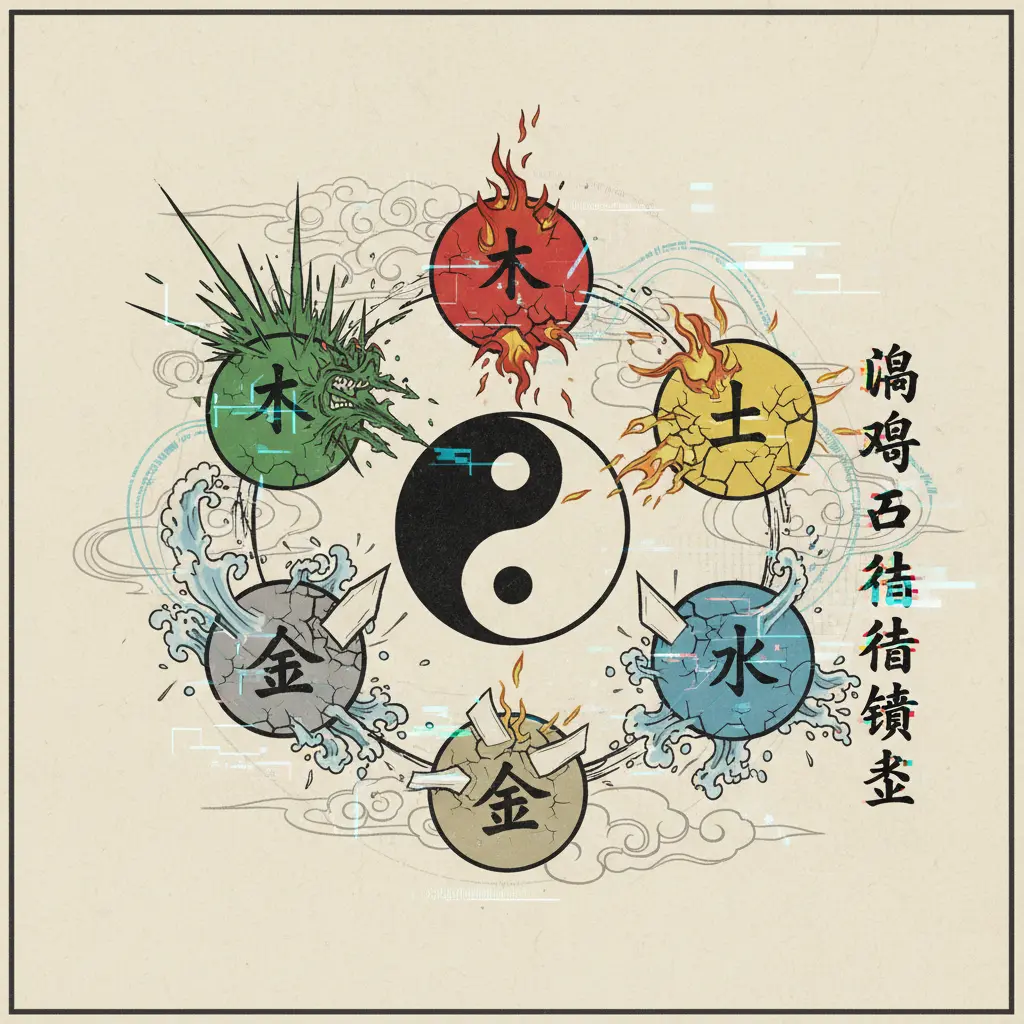 陰陽五行 - 陰陽五行傾斜