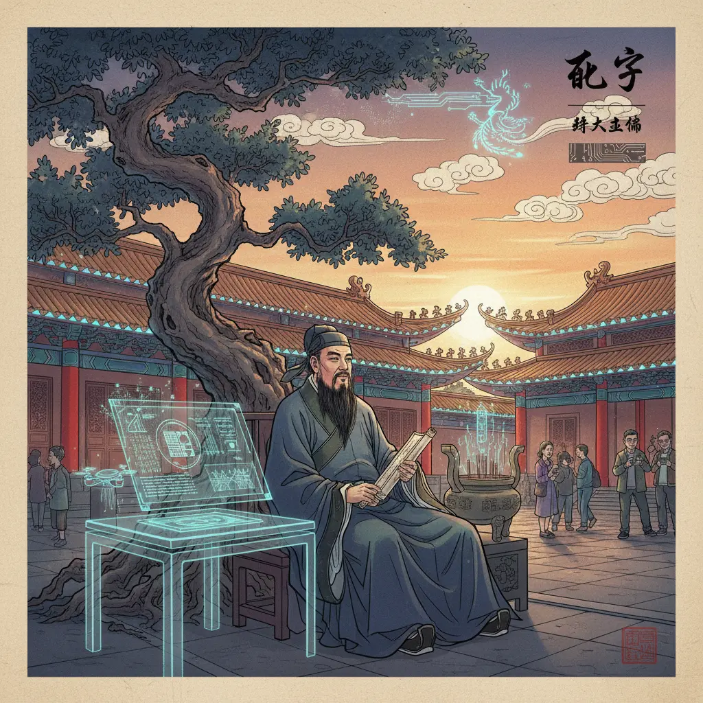 黃大仙廟 - 孔子