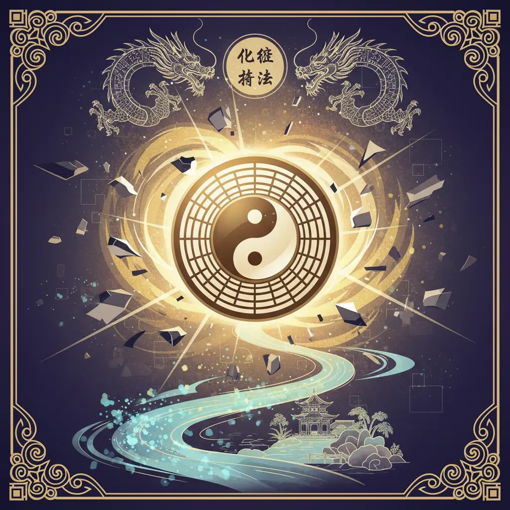 化解方法 - 太極八卦鏡