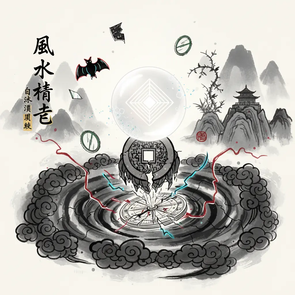 風水禁忌 - 白水晶圓球