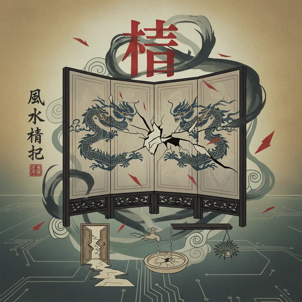風水禁忌 - 屏風