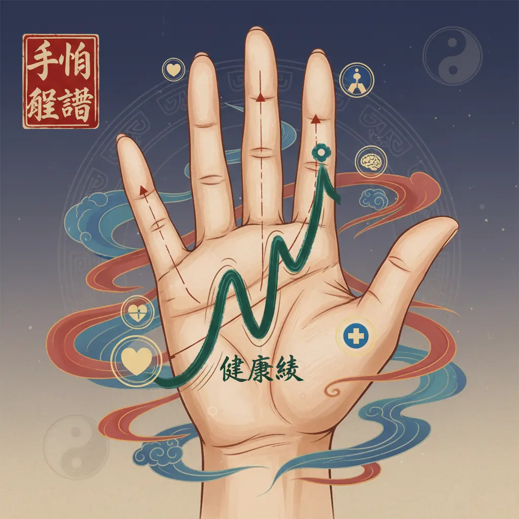手相解讀 - 健康線