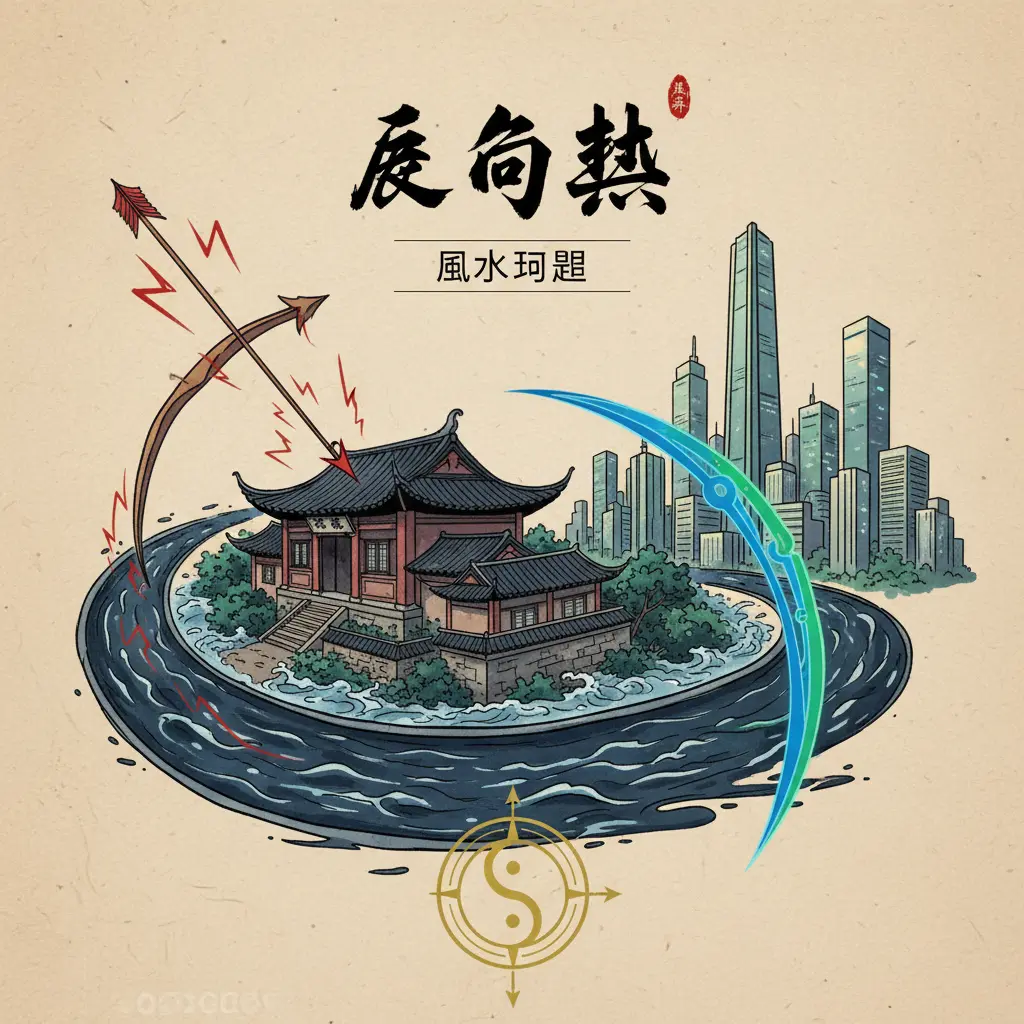 風水調整 - 反弓煞