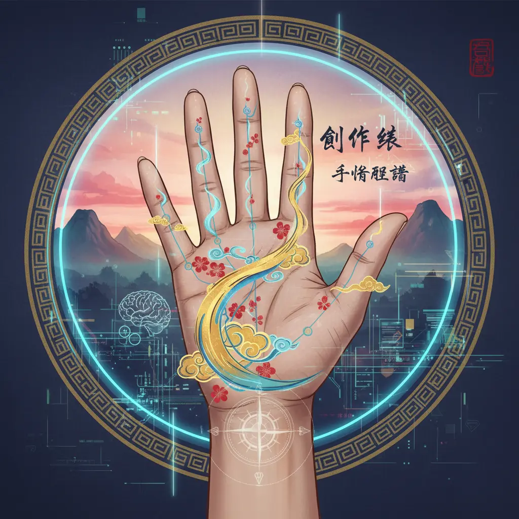 手相解讀 - 創作線