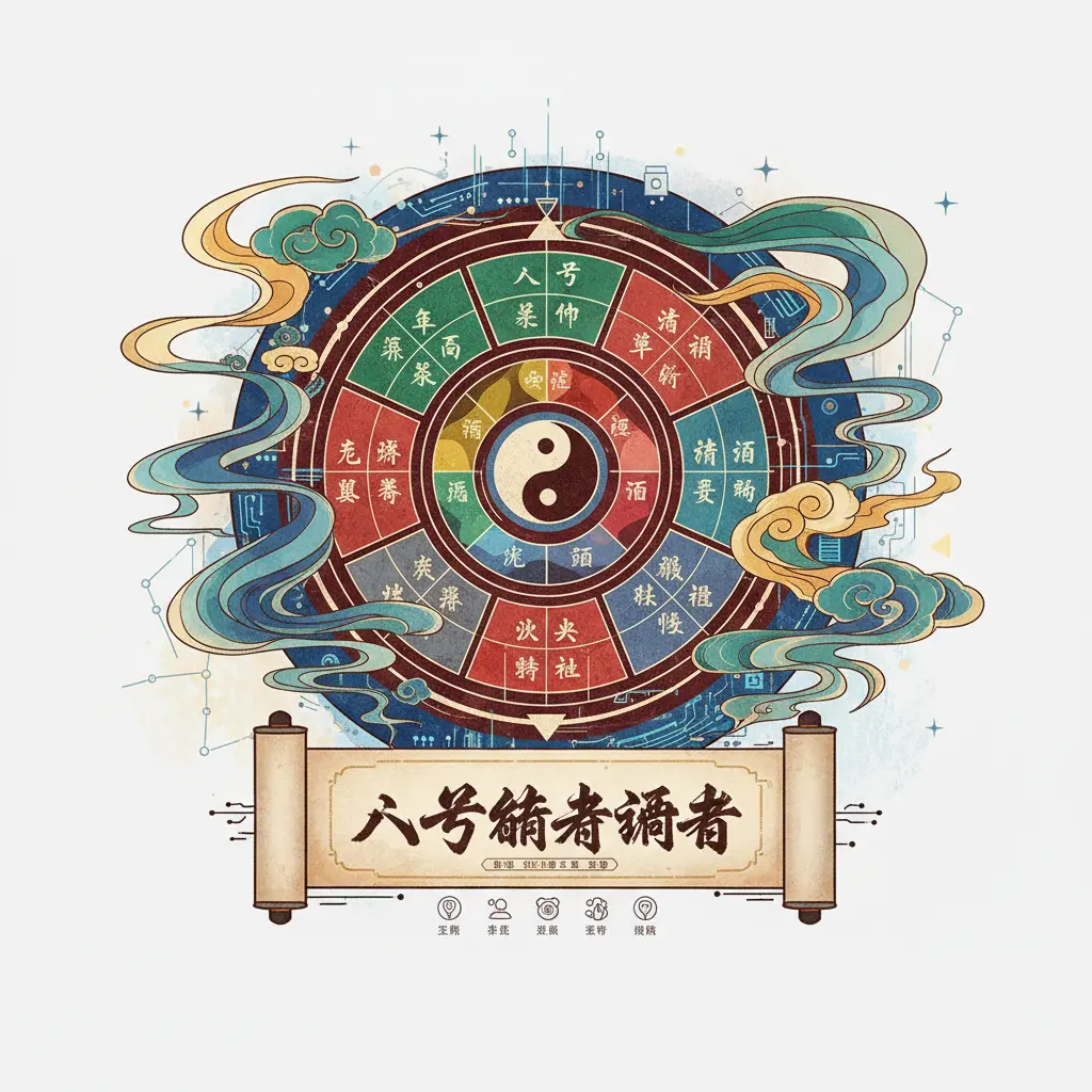 八字終身運勢 - 八字命盤