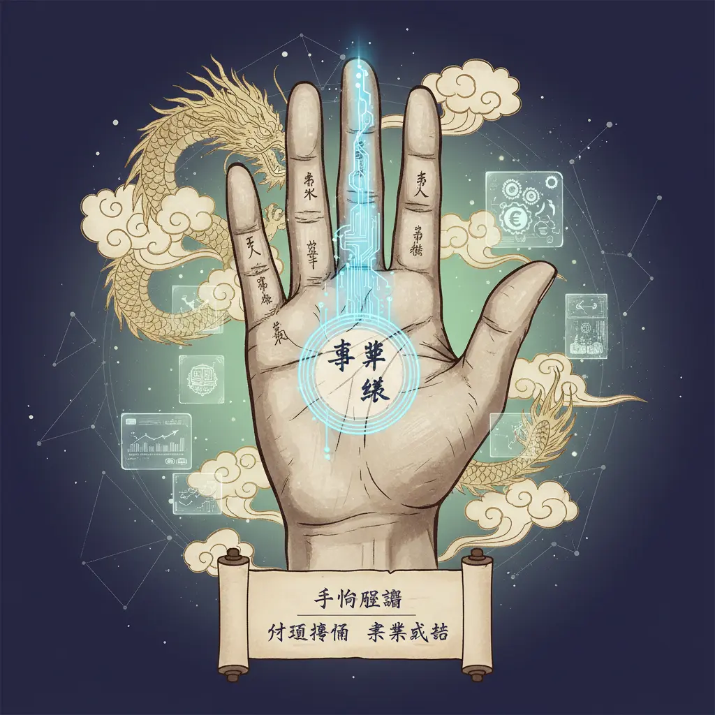 手相解讀 - 事業線