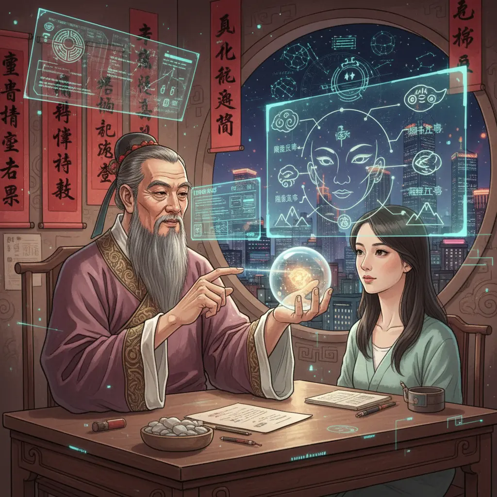 算命師傅 - 面相學
