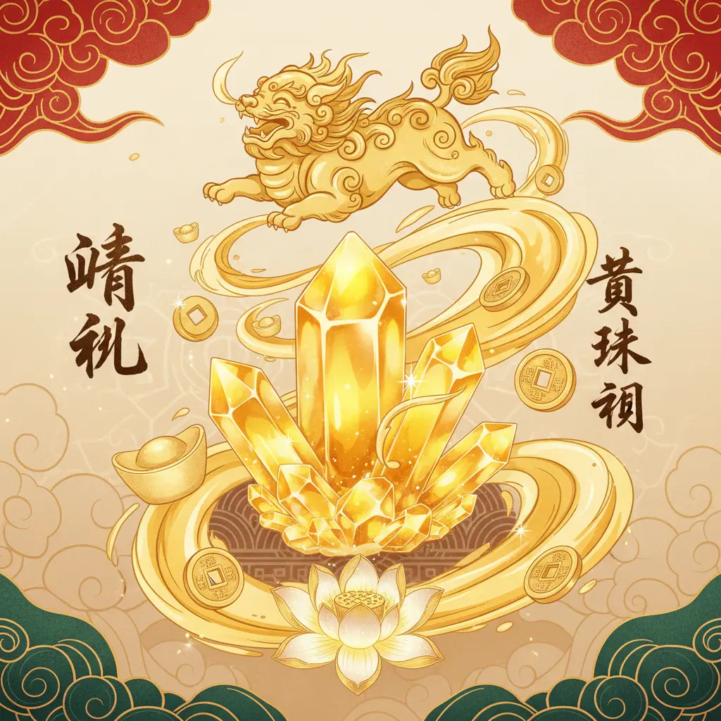 旺財運 - 黃水晶