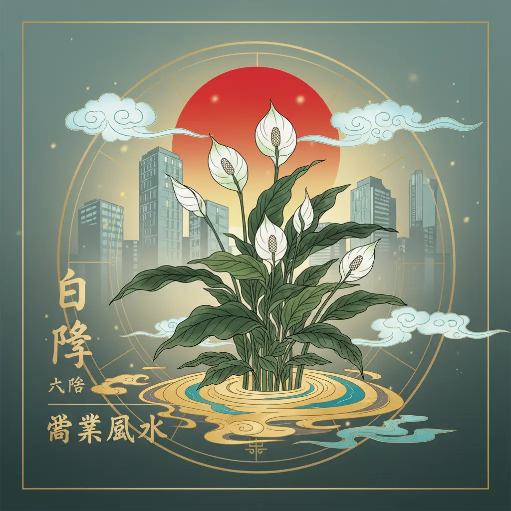商業風水 - 白掌