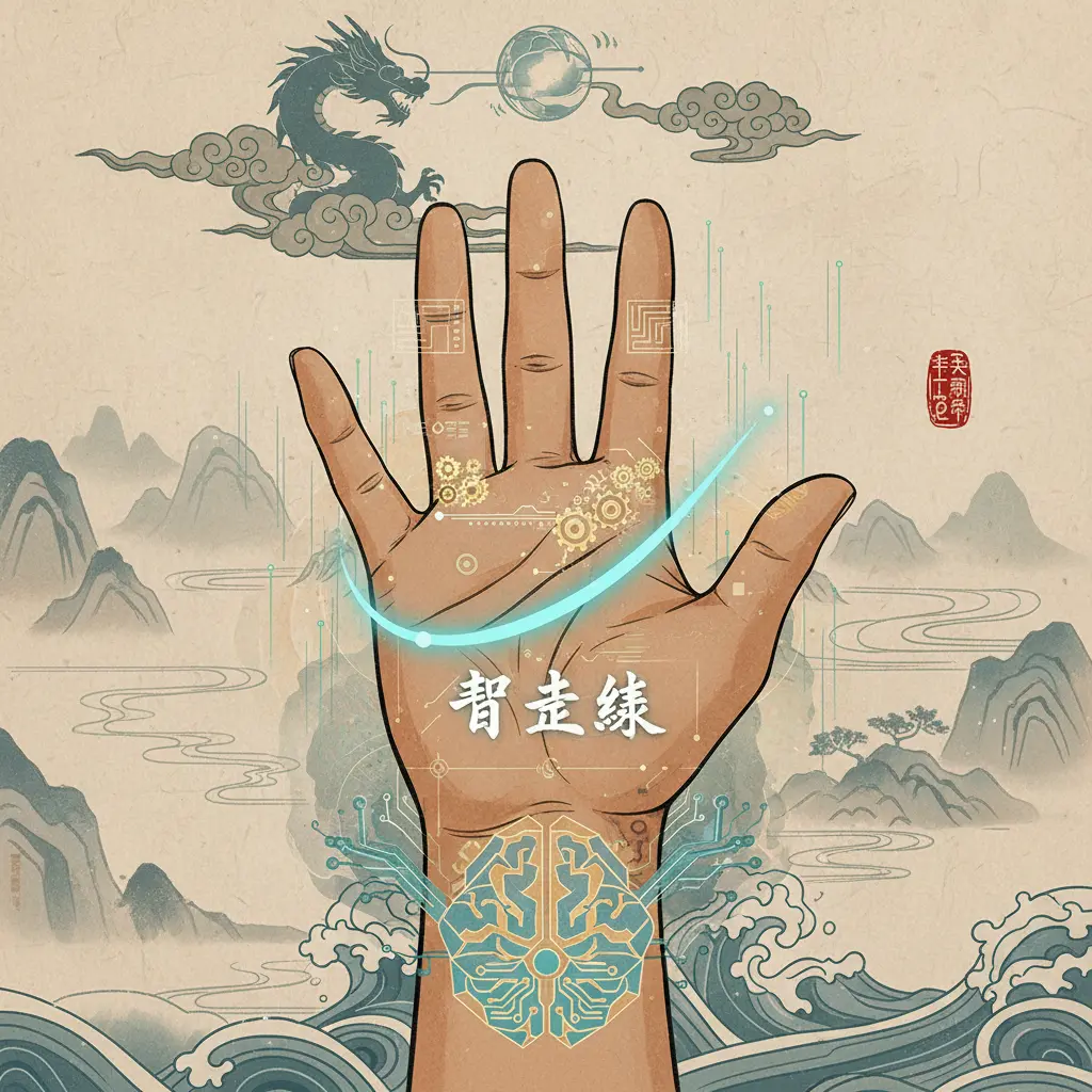 掌相 - 智慧線