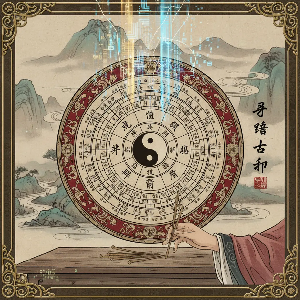 易經占卜 - 八卦羅盤