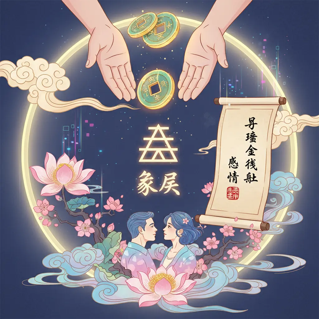感情占卜 - 易經金錢卦