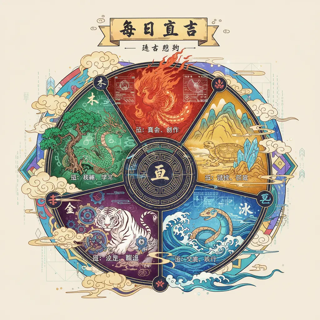 每日宜忌 - 五行