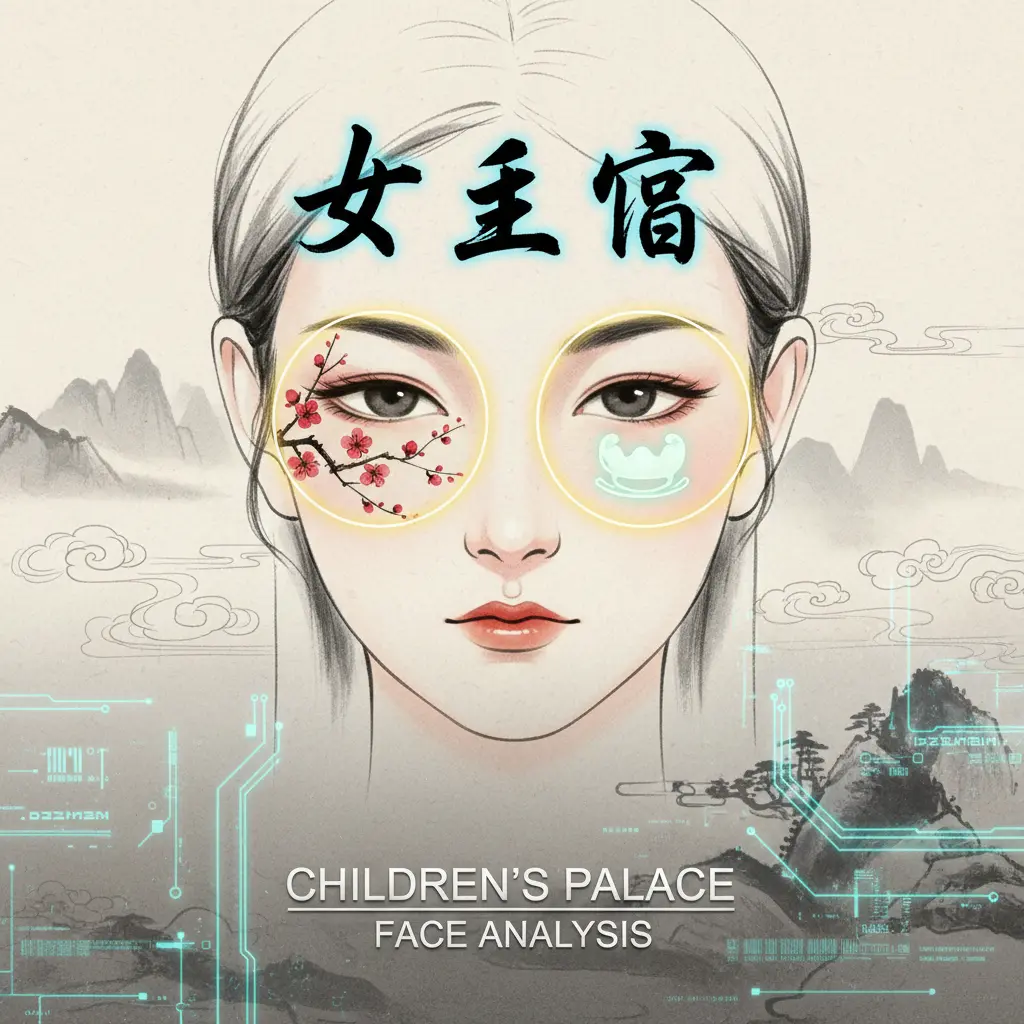 面相分析 - 子女宮