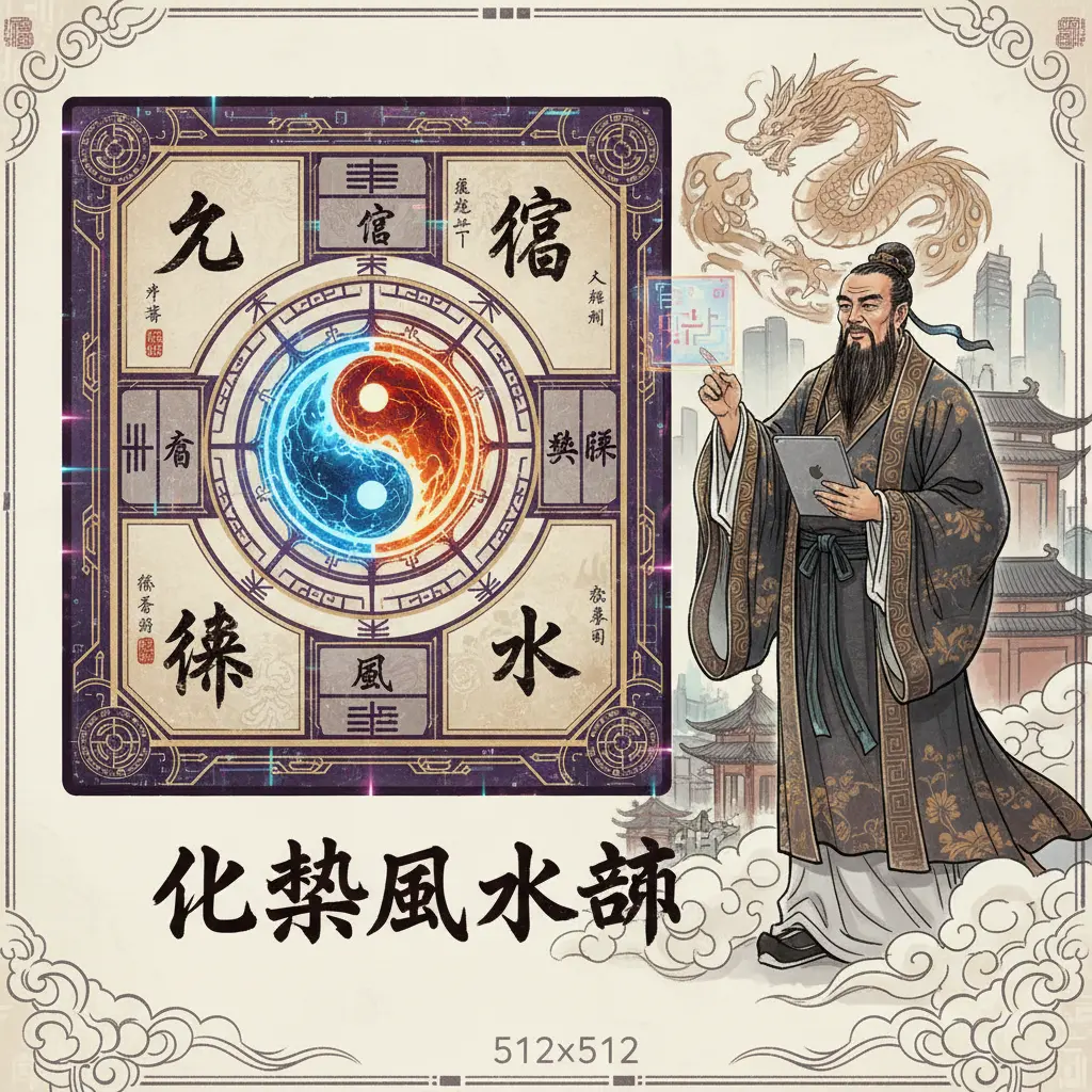 化煞風水師 - 九宮八卦牌
